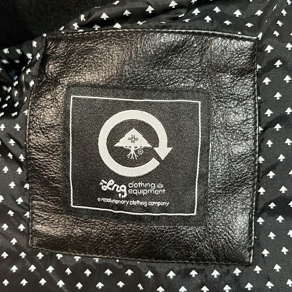 LRG jacket with leather sleeves, size medium - Picture 12 of 15